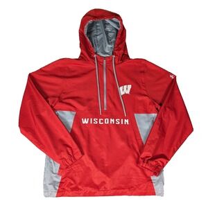 Wisconsin Badgers | Under Armour | Red | Mens | Hooded Jacket |‎ M